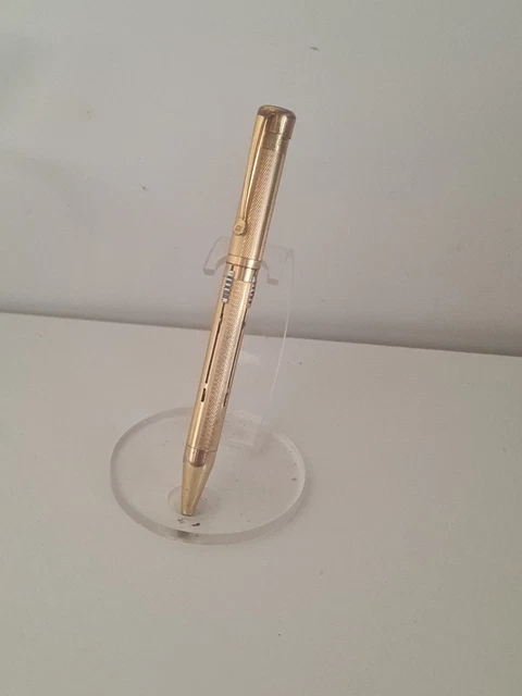 Stylo Parker Vintage Plaqué Or Quatre Couleurs - Stylo à Bille Rare Et Collector