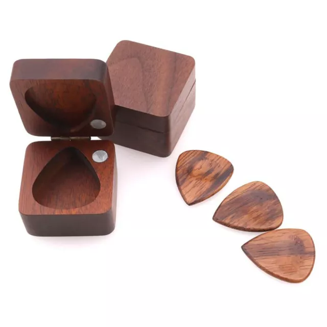 Guitar Pick Case Guitar Pick Wooden Guitar Pick Box Wood Craft Storage Box