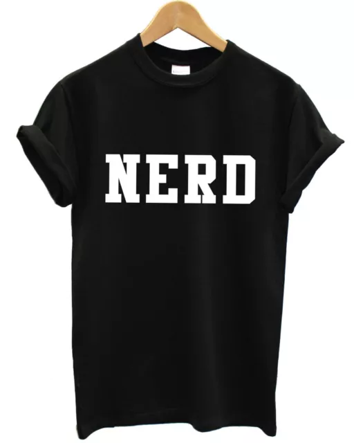 Nerd College T Shirt Geek School Dope Swag Shop Indie Apparel Kids Teen Funny