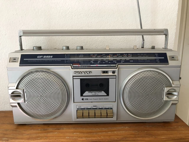 superbe radio vintage SHARP GF-5454 ghetto blaster boom box