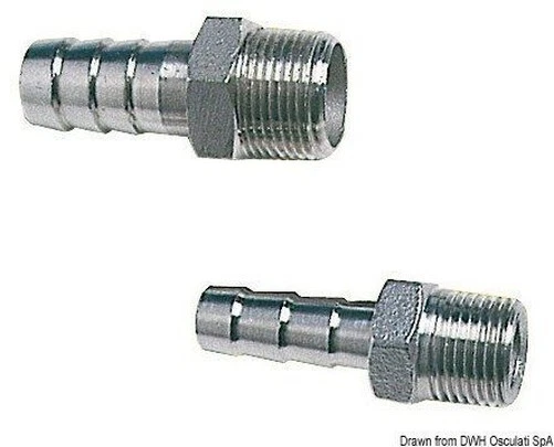 Raccord Mâle Inoxydable 1” x 38mm Marque Osculati 17.306.27