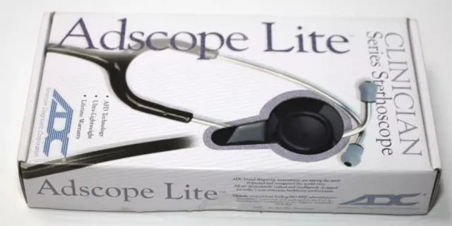 ADC Adscope-Lite 619 - Ultra-leichtes Stethoskop, Farbe: Taktisch/Schwarz