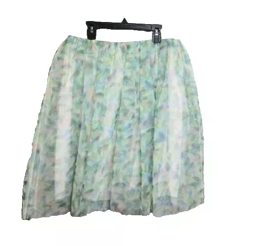 LC Lauren Conrad Skirt Womens Medium Tulle Floral Lined Disney Cinderella Ladies