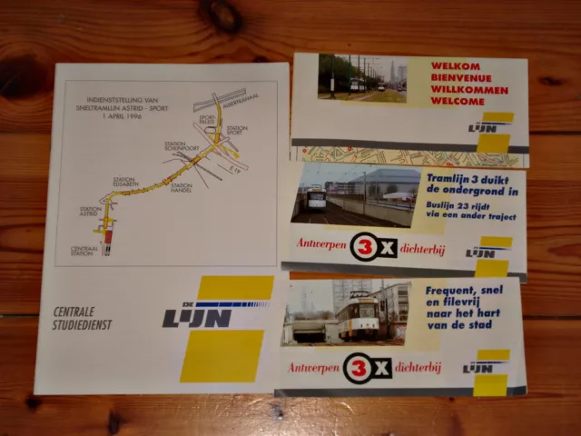 U-Bahn Stadtbahn Pre-Metro Antwerpen De Lijn Eröffnung Bau Betrieb 1996