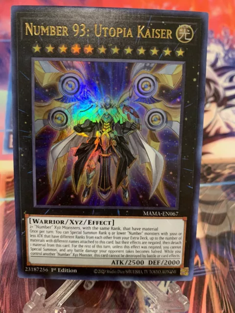 Yugioh x1 Number 93: Utopia Kaiser 1st Edition MAMA-EN067 Ultra Rare (NM!)