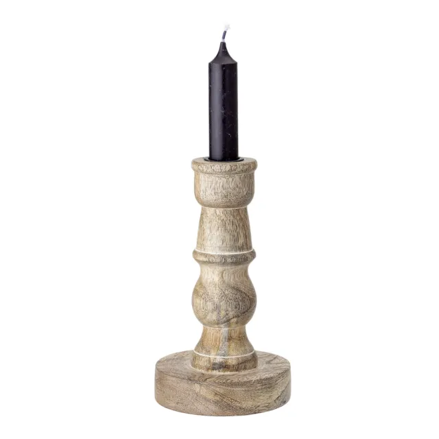 Kerzenständer Kerzenhalter 'Nature' H 17 cm Mango Holz Scandi Boho Bloomingville