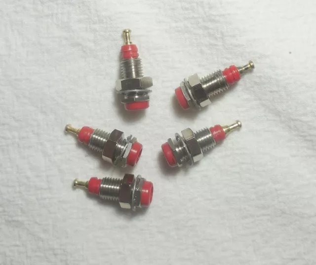 Qty(5) Red Pin Tip Jacks