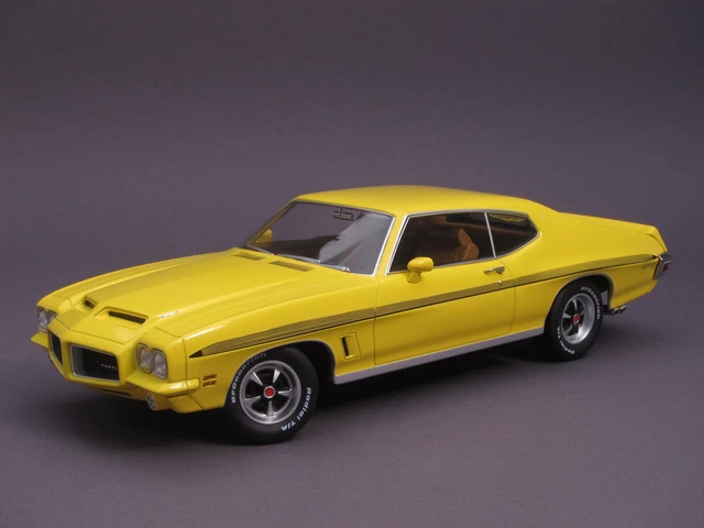 Miniature Voiture Pontiac LeMans GTO 1972 – KK-Scale 1/18 – Jaune – Métal – Collection