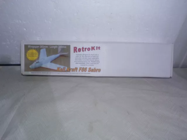 KELL KRAFT F86 Sabre Retro Kit Model Airplane Kit Box Open 385mm Wingspan KELL KRAFT F86 Sabre Retro Kit Model Airplane Kit Box Open 385mm Wingspan
