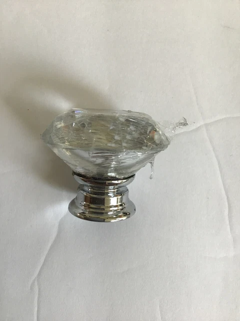 GlideRite 1.56 inch Clear K9 Crystal Diamond Shape Cabinet Knobs Pack Of 24