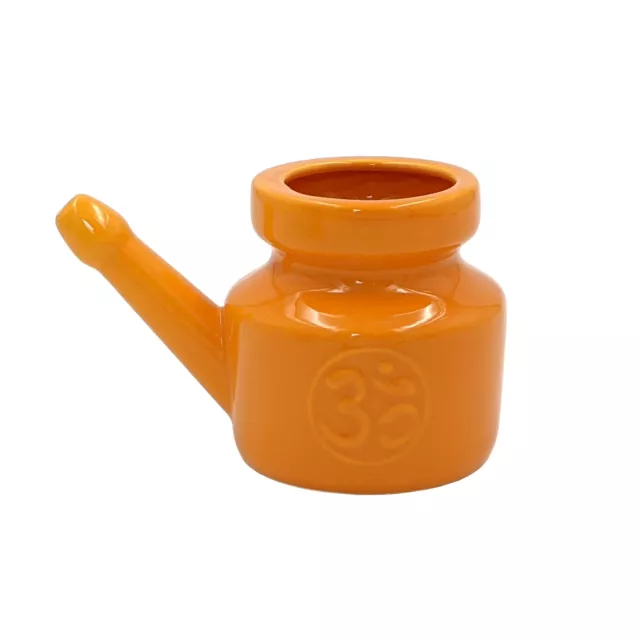 Neti Pot Nasenreinigungskanne Nasenkännchen Nasenspülkännchen 400 ml Orange