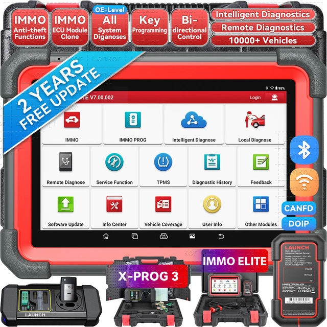 2025 LAUNCH X431 IMMO Elite PRO5 Programmation clé OBD2 Diagnostic Tous systèmes