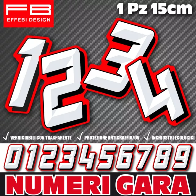 Adhésifs Stickers Numéro Course Numéros Moto Honda Yamaha Voiture Scooter Quad