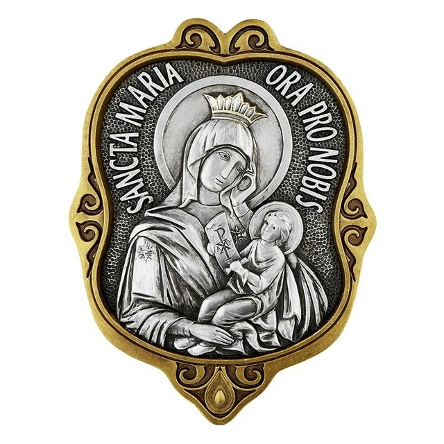 OUR LADY OF Perpetual Help Wall Icon Plaque Orthodox Styling Avalon ...