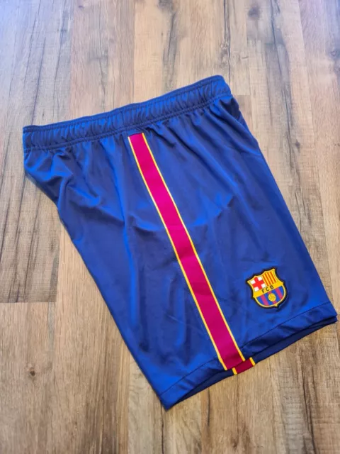 (V18) Short de Foot Nike bleu taille M FC Barcelone tout neuf dry Fit