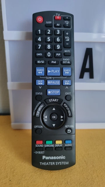 TÉLÉCOMMANDE N2QAYB000624 POUR système de cinéma DVD Panasonic SC-XH70