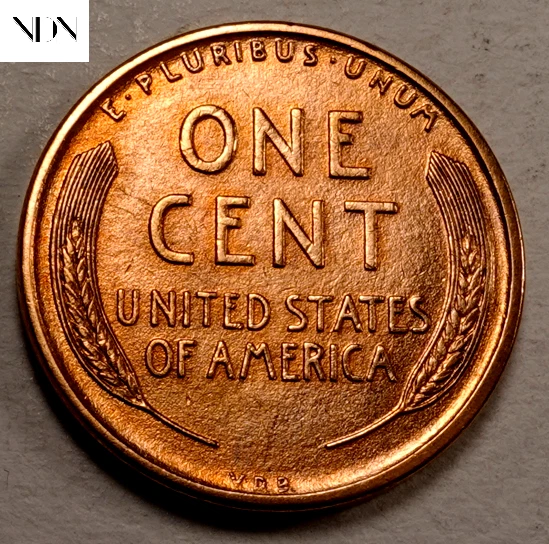 1909 VDB Lincoln Wheat Penny Cent - Gem BU+++ (red) - Better Date! #W821