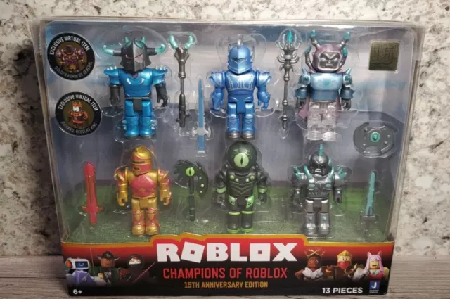 ROBLOX CHAMPIONS OF ROBLOX 15th Anniversary Edition Figure Set Sealed w ...