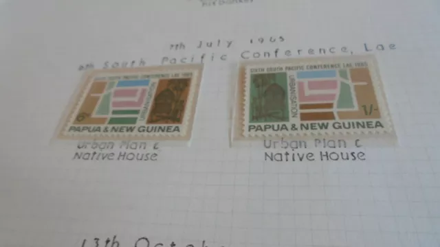 Papua New Guinea 1965 Sg 77-78 6Th South Pacific Conf  Mnh