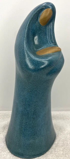 Navajo Lullaby Pottery Mother & Child Sculptor Signed by Jack Black 1986 - 12"