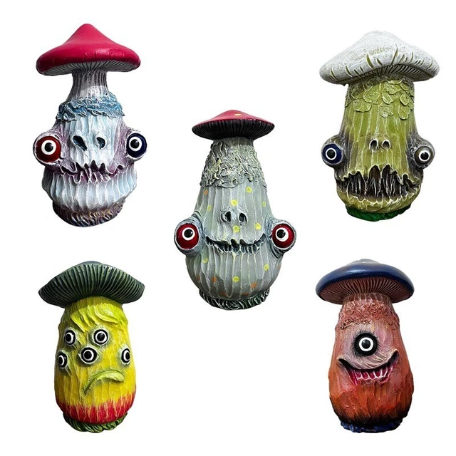 Halloween Horror Mutation Resin Mushroom Ornament Resin Decorations