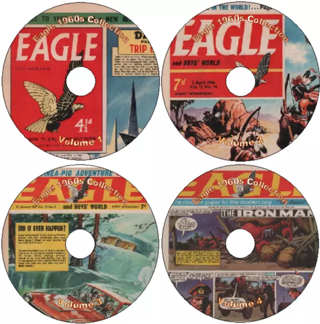 Eagle Comics 1960er-1970er - 487 Ausgaben + 17 Annuals/Specials auf 4 DVDs