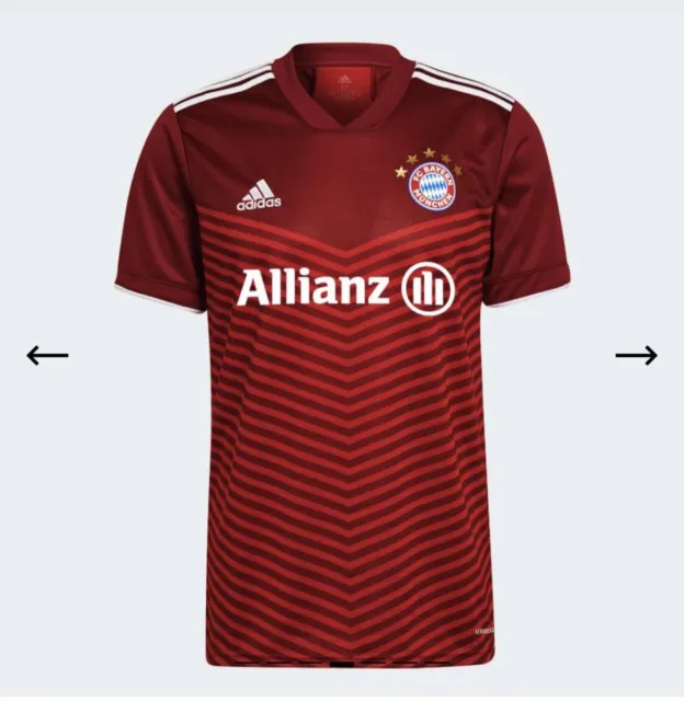 Adidas FC Bayern 21/22 Home Football Shirt - Mens - Small