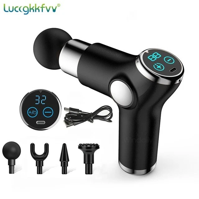Pistolet de Massage Musculaire Masseur de Muscle Soulagement Douleur Relaxation