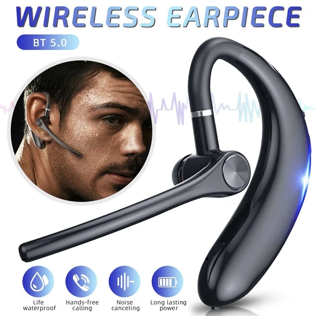 Auto Bluetooth Headset Ohrhörer Kabellos Einohr Kopfhörer Stereo mit Mikrofon