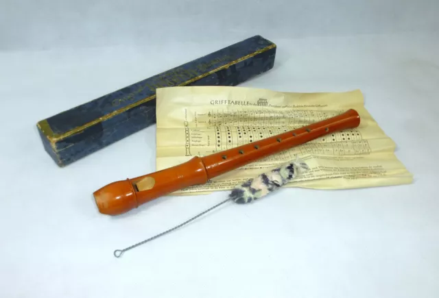 Fipple Flute IN Original Box about 1940 Company Alexander Heinrich Flute