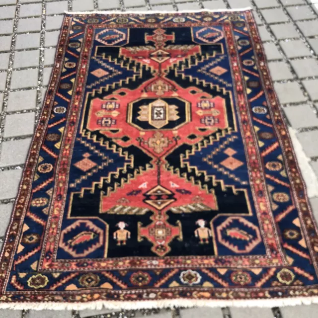 Ancien Tapis Persan 205x140cm Teppet Zanjan Teppich Rugs Carpet Tappeto Alfombra