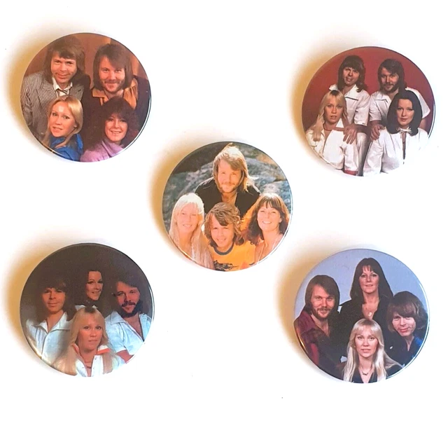 ABBA BADGE BUTTON Set 57mm 2 1/4