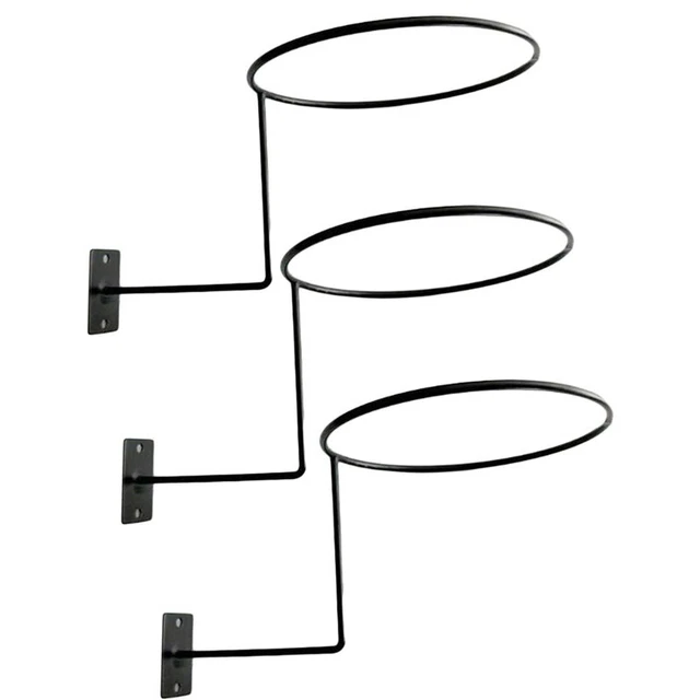 Lots 6 Wall Mounted Helmet Holder Metal Stand Hook Hat Display Rack Hanger Bike