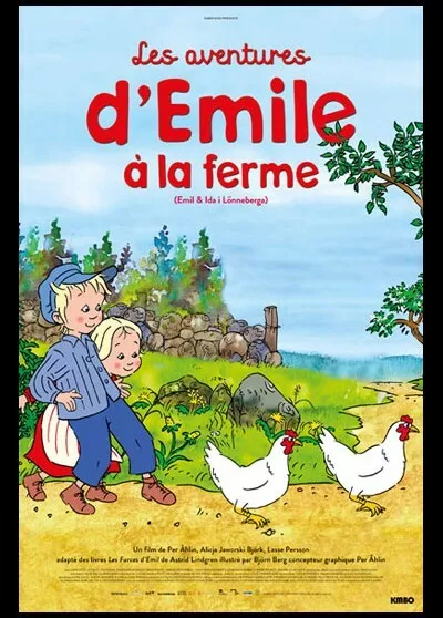 affiche du film AVENTURES D'EMILE A LA FERME (LES) 120x160 cm
