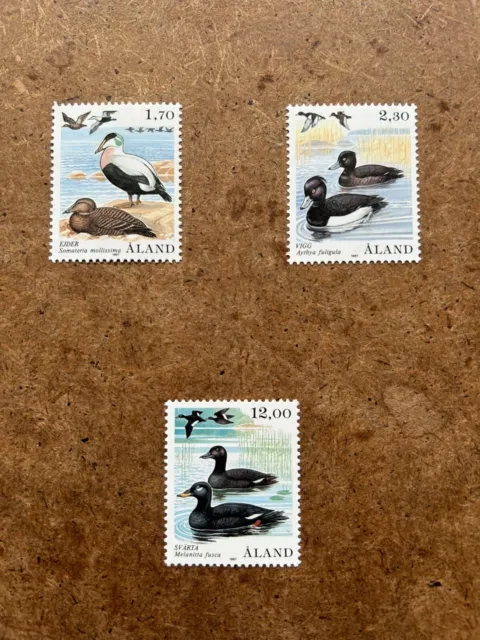 Aland Island Stamps 1987.  Birds. SG25-27. 4v, MNH.
