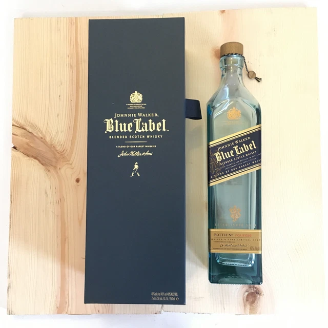 JOHNNIE WALKER BLUE Label Blended Scotch Whiskey Case ALL 4 Empty