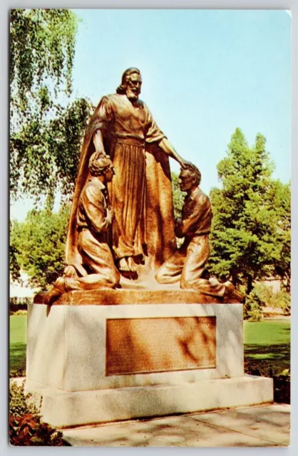 Estatua cromada WOB de los Santos de los Últimos Días de Salt Lake City Utah