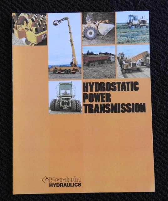 1970S POCLAIN HYDRAULICS Inc "Hydrostatic Power Transmission