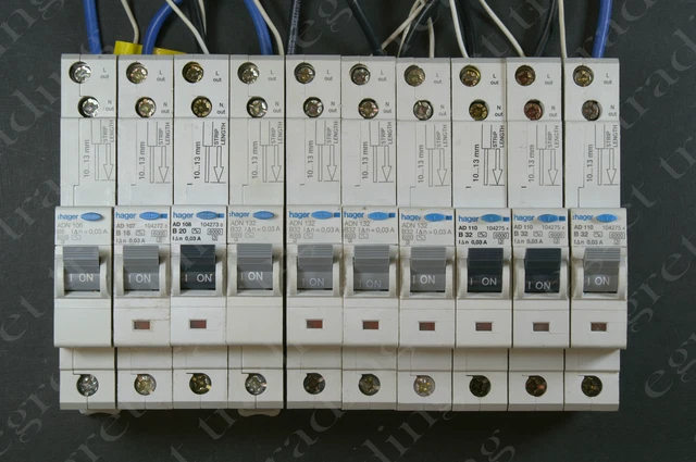 Hager ADN116 RCBO Tipo AC 16A 30mA – Interruttore Magnetotermico E Differenziale Usato - Foto 2