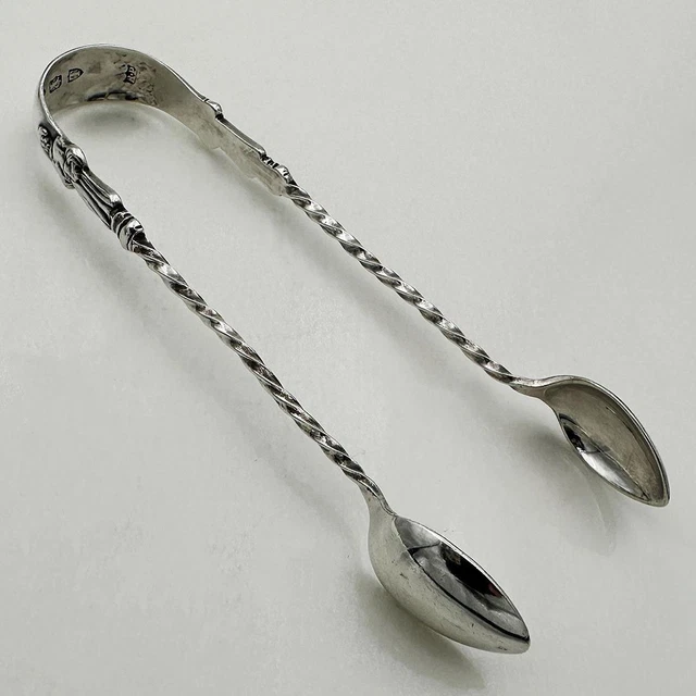 APOSTLE SUGAR TONGS STERLING SILVER VICTORIAN London 1894 Robert Pringle & Sons