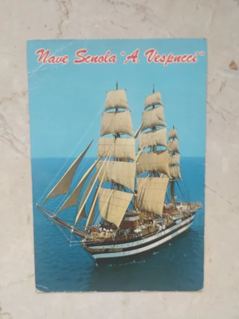 la spezia Nave Scuola Amerigo Vespucci  cartolina POSTCARD