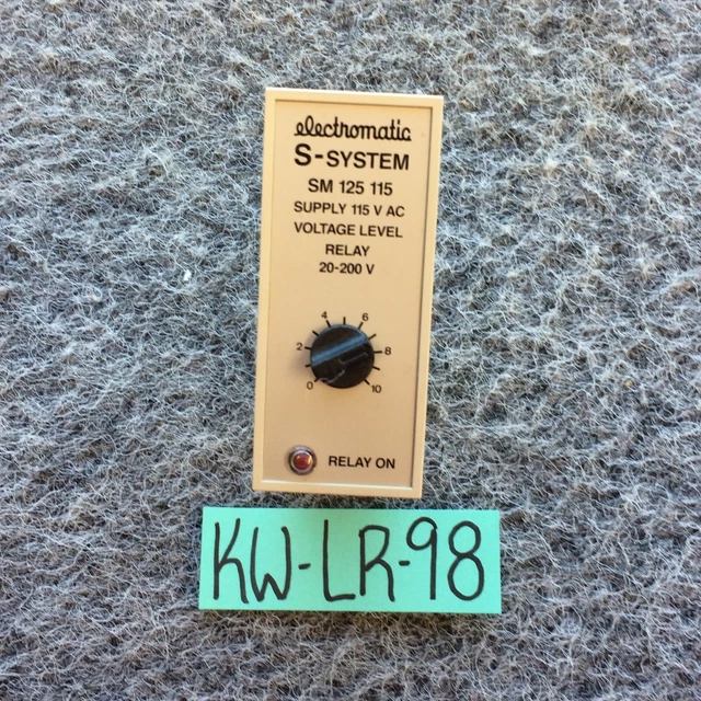 SM125220 Electromatic SM 125 220 Voltage Level Relay 0,1-4V