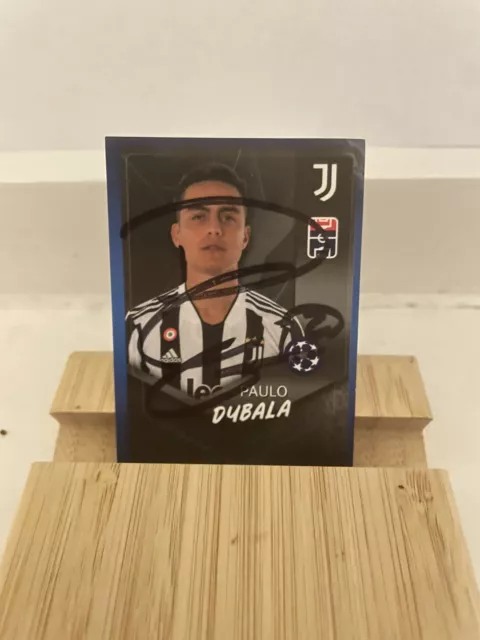 Sticker CL signiert Paulo Dybala Juventus Turin AS Roma Match Attax Topps 21/22