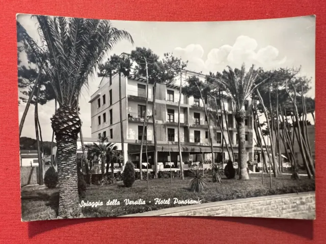 Cartolina - Spiaggia della Versilia - Hotel Panoramic - 1963