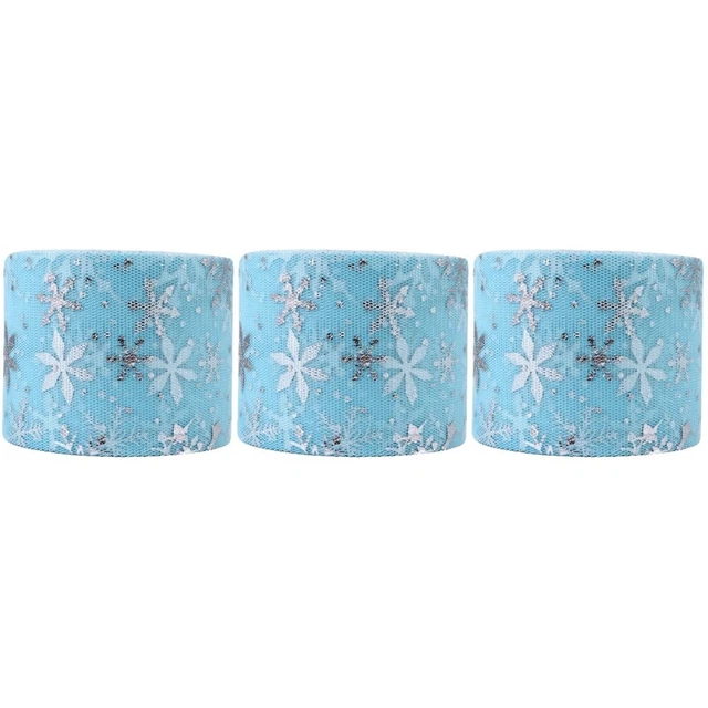 3 Sets Tüll Stoff Rollen Stuhl Schärpe Rollen Hochzeit Tüll Rollen 2