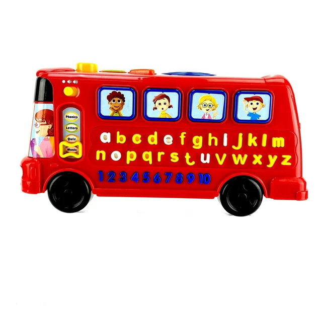 VTECH PLAYTIME BUS Electronic Learning Toy Phonics Numbers Shapes ...
