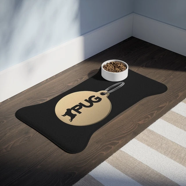 PUG Dog Breed Themed Pet Feeding Mats