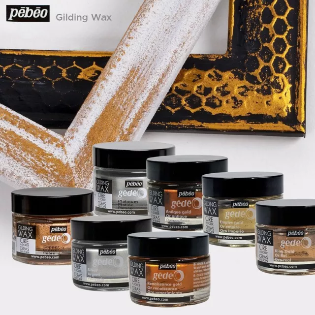 Pebeo Gedeo Gilding Wax For Metal Wood Plaster Glass Art Crafts Metallic Paint