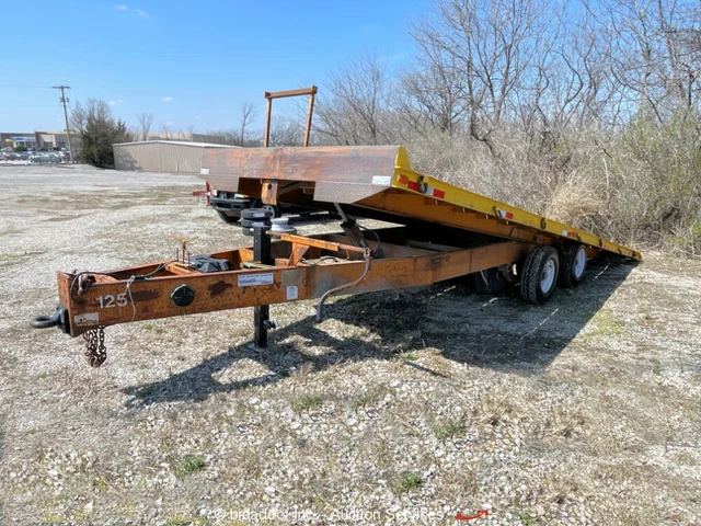 2003 Econoline MP1225TE 24' T/A Tilt Deck Equipment Utility Trailer bidadoo