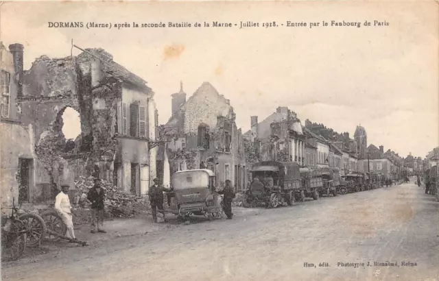 Cpa 51 Dormans Enter By The Faubourg De Paris